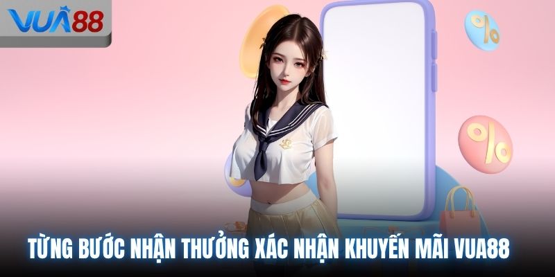 Từng bước nhận thưởng xác nhận khuyến mãi VUA88